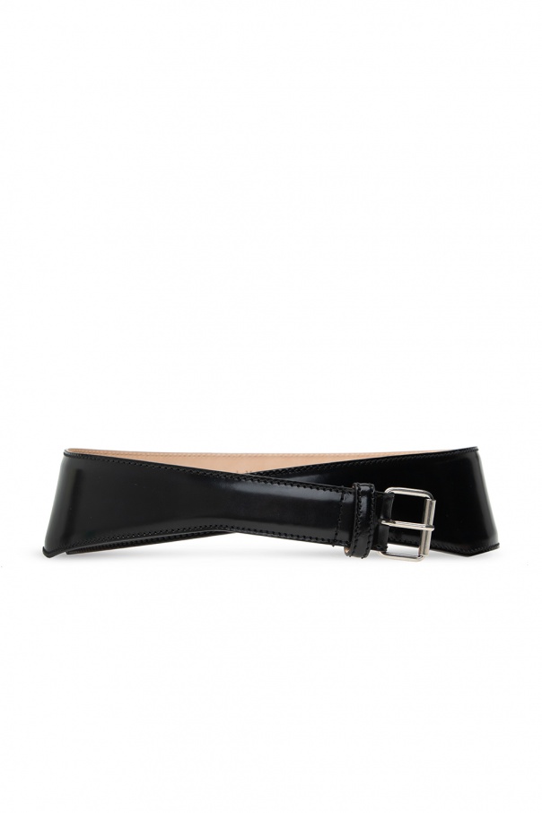 Alexander McQueen Leather waist belt